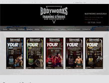 Tablet Screenshot of bodyworksmandurah.com.au